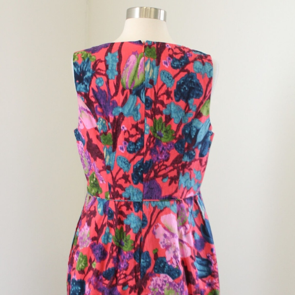 JCrew pleated floral shift dress